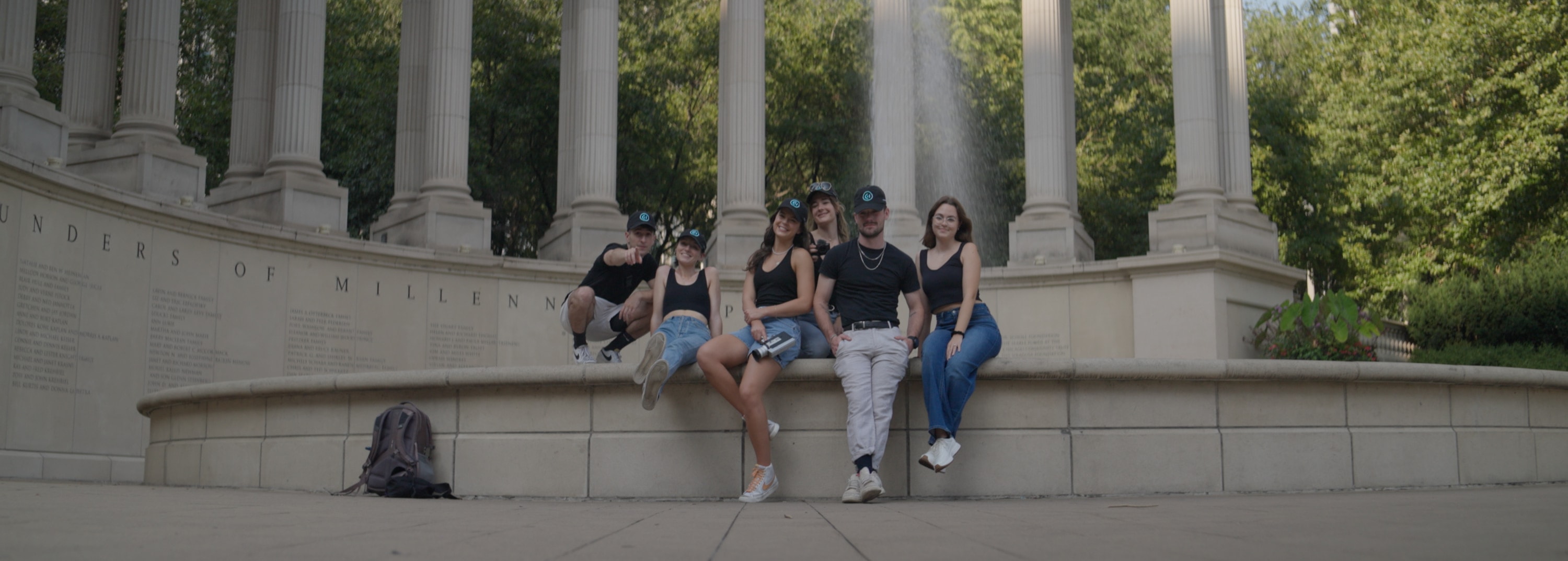 The Cyan Lens team at Millennium Park